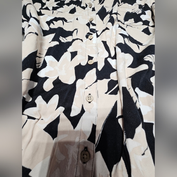 SCHWINN Parfaite robe chemisier, longueur midi à motifs estivaux avec boutons - Picture 5 of 7